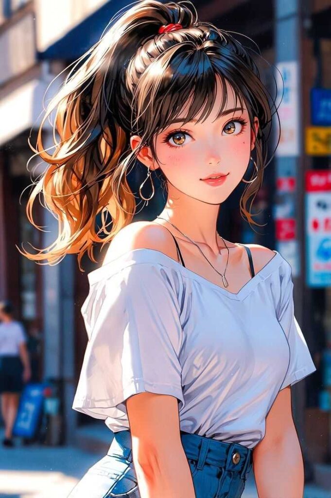 anime girl dp